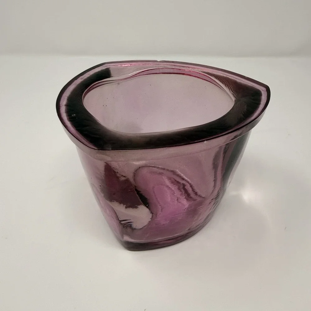 Vtg Vidrios San Miguel Spain Amethyst‎ Recycled Decorative Glass 3.75